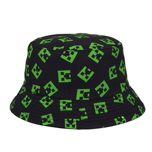 INS Popular-sombreros de pescador con estampado de bosque Tropical para mujer, sombrero de pescador de doble cara, moda de verano - Product Image 1