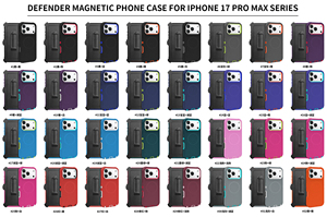 Étui de protection 3 en 1 pour téléphone, Fundas De <span class=keywords><strong>Acrigel</strong></span>, étui magnétique pour iPhone 17 16 15 14 13 12 11, orange, protection magnétique - Product Image 6