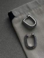 Nouvelles boucles d'oreilles Dazan 2027 HOT, géométriques en arc, plaquées or 18 carats, zircon coloré, personnalisables, de haute qualité pour femmes, idéales pour la danse