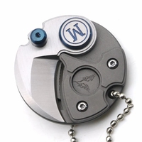 Mini Titanium Muntmes Fruitmes Multifunctionele Vouwmunt Sleutelhanger Voor Camping Diy