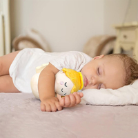 V216 Jouet ange en peluche de haute qualité avec ailes blanches et tenant un cœur Poupées ange volant en peluche douce pour cadeau de baptême
