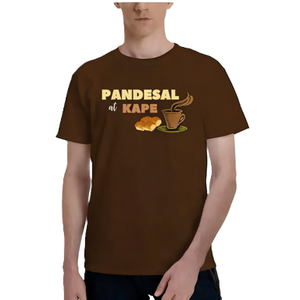 Camiseta gráfica Pandesal at <span class=keywords><strong>Kape</strong></span> para hombre, camiseta de manga corta con diseño de desayuno filipino, café y pan, ropa informal con temática culinaria. - Product Image 6
