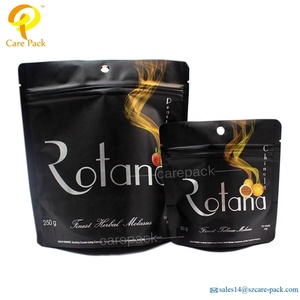 Resistente a niños de impresión de Oro 1 libra mate bolsas para hierba flor con mango bolsillos - Product Image 5