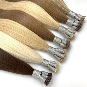 I Tips Premium Hair Extension Cuticule Aligné Kératine Tips U Nail Tips Prebonded Hair Keratin <span class=keywords><strong>Capsule</strong></span> Brown Blonde Color - Product Image 5