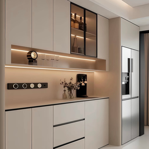 BALOM Vente directe d'usine Meubles d'entrée sur mesure Armoire de salon Armoire sur mesure Finition mélamine - Product Image 2