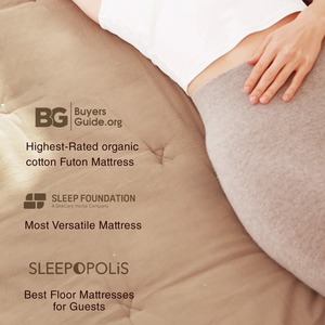 Nệm gấp gọn kiểu Nhật làm từ bông cuộn 2,5 inch, <span class=keywords><strong>d</strong></span>ùng làm đệm trải sàn, nệm <span class=keywords><strong>futon</strong></span> để ngủ - Product Image 5