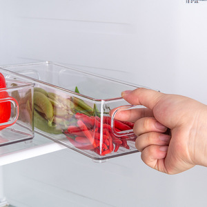 plastic transparent fridge storage <b>makeup</b> clear storage <b>box</b> transparent fridge storage container - Product Image 4