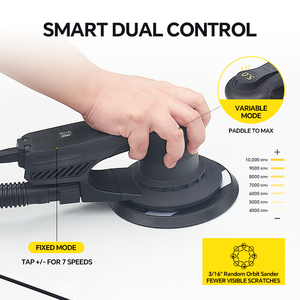 <span class=keywords><strong>Levigatrice</strong></span> Orbitale Casuale Elettrica Brushless da 360W 150MM con Eccentricità di 5mm, Confezione in Scatola di Plastica - Product Image 2