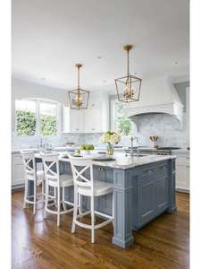 Meilleures ventes d'armoires de cuisine élégantes en panneaux moulés, ensemble d'armoires résistantes à l'eau avec portes sculptées en 3D pour un usage domestique - Product Image 4