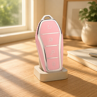 Étui de clé de voiture flexible personnalisable en TPU, housse de clé de voiture, accessoires BYD E2/E3/Song PRO/Yuan Plus/Dolphin, télécommande anti-chute