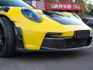 Para Porsche 911 992 GT3RS, Mejora de Estilo OEM, Labio de Parachoques Delantero de Fibra de Carbono Seca, Capó, Ventilación Lateral, Difusor - Product Image 5