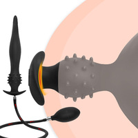 Énorme plug anal en silicone gonflable, stimulateur pour gros plaisir anal, jouet sexuel anal, pompe anale, jouet pour adultes gays