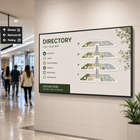 Écran commercial ultra HD 86 pouces à cadre fin pour affichage numérique LCD mural dans les centres commerciaux, les hôtels, les cafés