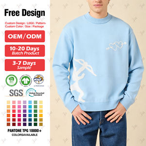 Мужской трикотажный свитер с жаккардовым узором - Product Image 2