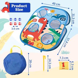 <span class=keywords><strong>MiYou</strong></span> extérieur intérieur Tic Tac Toe Bean Bag Toss Set balles collantes pour jeux pour garçons et filles - Product Image 3