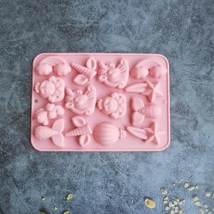 Molde de pastel de silicona de <span class=keywords><strong>unicornio</strong></span>, molde de galleta de chocolate, herramienta de molienda, herramienta para hornear, herramienta de cocina de jabón DIY - Product Image 3