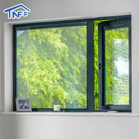 Ventanas Abatibles de Aluminio NFRC Personalizadas con Rotura de Puente Térmico de 90 Grados, Doble Acristalamiento Aislante y Resistentes al Viento para Villa