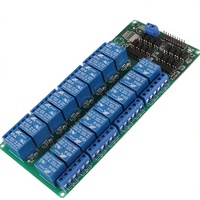 Module de carte d'interface relais 16 canaux 5V avec optocoupleur LED LM2576 à fixation par vis pour kit DIY PiC
