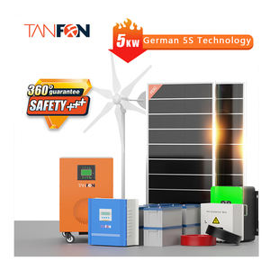 풍력 발전기 5KW 10KW 에너지 절약 풍력 터빈 하이브리드 태양광 발전 키트 220V WSH1kw-50kw - Product Image 1