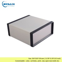 Boîtier de commande électrique en fer, boîtier de connexion de câbles intérieur DIY, boîtes électroniques métalliques, boîtier vide pour haut-parleur en fer 350*350*150mm