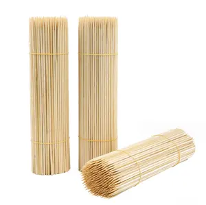 Kebab Cina stik bambu berputar standar ekspor pemanggang alami BBQ tusukan bambu