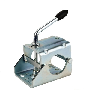 Soporte de <span class=keywords><strong>rueda</strong></span> <span class=keywords><strong>Jockey</strong></span> de <span class=keywords><strong>60mm</strong></span> de acero chapado en zinc, soporte de abrazadera de gato de remolque de alta resistencia para <span class=keywords><strong>rueda</strong></span> <span class=keywords><strong>Jockey</strong></span> para remolques nuevos - Product Image 2