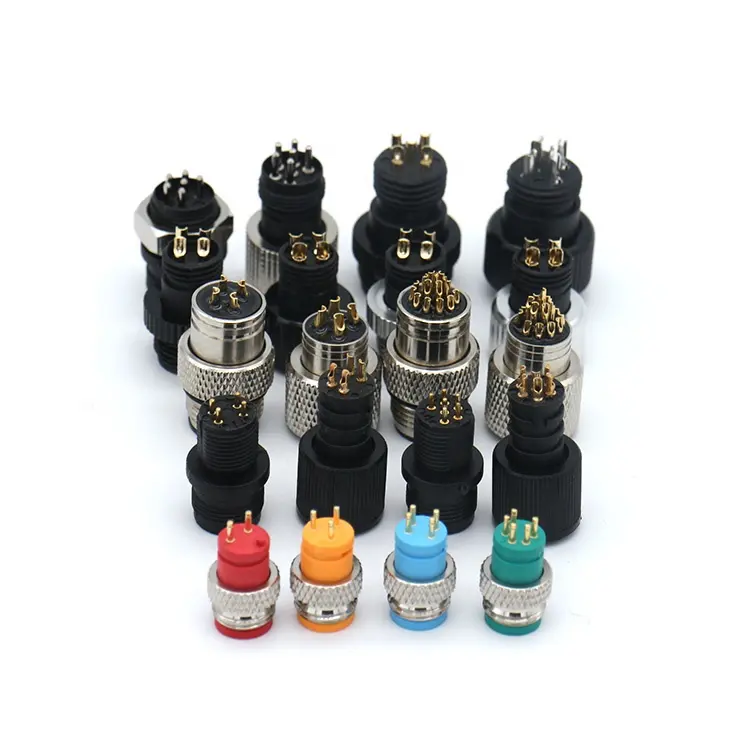 High Quality Connector M12 M8 Sensor 2 Pin 3 4 5pin Male Female Waterproof Electrical Wire Plug Socket Connector