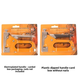 <span class=keywords><strong>Pistolet</strong></span> à clous manuel 3-en-1, agrafeuse 4-en-1, <span class=keywords><strong>pistolet</strong></span> Martin en forme de U pour le travail du bois - Product Image 3