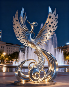 Escultura <span class=keywords><strong>Phoenix</strong></span> requintadamente personalizada esculpida para adicionar graça aos espaços do campus ou paisagem - Product Image 1