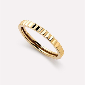 925 Sterling Silver 14/18K mạ vàng/mạ bạc rãnh vô tận Vòng thanh lịch sọc vàng trang sức phụ nữ quyến rũ Vòng - Product Image 5