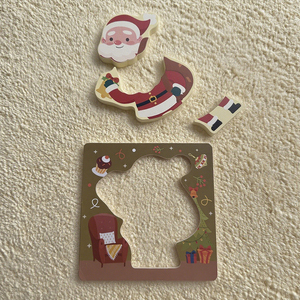 Tỏa Sáng Pep SPW-126PT Giáng Sinh Trẻ Em Giáo Dục Bằng Gỗ <span class=keywords><strong>3D</strong></span> Cây Động Vật Hình Dạng pegged Phù Hợp Với Câu Đố Khối Trò Chơi Quà Tặng - Product Image 3