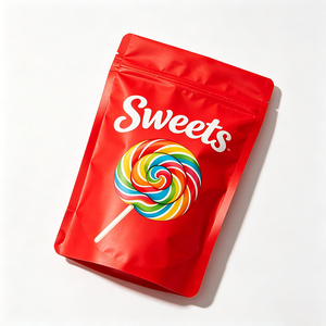 En stock et personnalisables, sachets d'emballage Mylar pour bonbons comestibles en forme de corde de 600 mg, sachets de friandises arc-en-ciel - Product Image 4