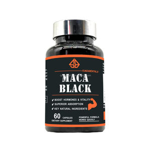 Extracto herbal de maca negra natural que mejora la energía masculina, la vitalidad, la resistencia y el poder explosivo en 60 cápsulas dietéticas. - Product Image 1
