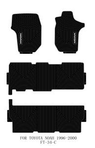 Alfombrillas de Piso para Auto de Látex Antideslizantes e Impermeables OEM Completas para <span class=keywords><strong>TOYOTA</strong></span> NOAH 1996-2000 - Product Image 2