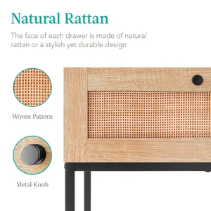 AMPLE <strong>STORAGE</strong> Coffee <strong>Table</strong> <strong>Crafted</strong> <strong>with</strong> a Natural Oak Wood Finish and Sturdy Metal Frame Versatile <strong>Table</strong> - Product Image 2