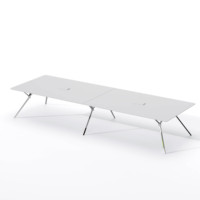 Grande table de conférence modulaire en bois moderne Mobilier de salle de réunion de bureau à la mode 4 8 10 12 personnes Réunions Utilisation scolaire à domicile