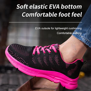 THREEDIV-<span class=keywords><strong>Botas</strong></span> ligeras informales para mujer, calzado de seguridad con punta de acero antigolpes y antipuñaladas - Product Image 5