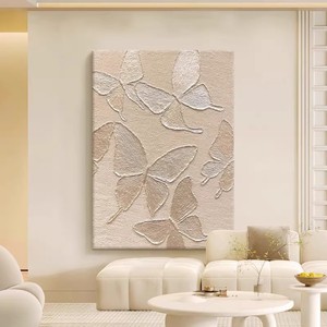 Texture Painting Butterfly 3D Hand Painted Oil Painting Frameless Abstract <b>Art</b> Wall Decor Living Room Entryway Decor - Product Image 4
