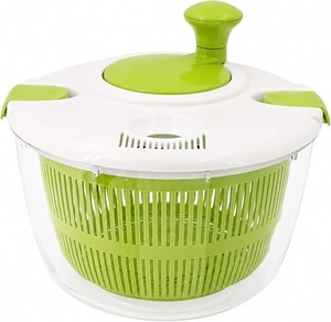 Hand Operated Salad Spinner <b>Vegetable</b> Washer Drainer Strainer Bowl PP Plastic Kitchen Fruit Lettuce Tool - Product Image 1