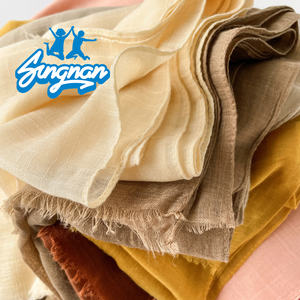 शरद ऋतु सर्दियों की नई मुस्लिम महिला वर्ग ठोस रंग यूरोपीय अमेरिकी शॉल हल्के गले गले से गर्म बांस - Product Image 4