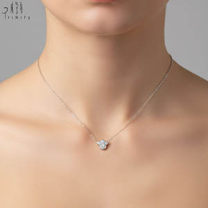 Collar con Colgante de Diseño de Pata de Animal, Joyería Fina Muy Popular, Oro Rosa Sólido de 18K, Colgante con Diamante Natural Real para Uso Diario - Product Image 6