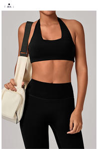 Nouveau design 2026 – Soutien-gorge de sport personnalisé respirant à col halter, confortable, couleur chair, pour le yoga, la course et l'entraînement - Product Image 5