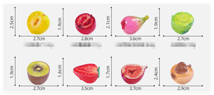 Kawaii 3D DIY Kit de casa en miniatura <span class=keywords><strong>encanto</strong></span> de resina brillante luminoso colorido fruta vegetal fruta bebés Sorpresa Juguete para bolsa ciega - Product Image 3