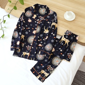 <span class=keywords><strong>Pigiama</strong></span> da <span class=keywords><strong>donna</strong></span> abito da casa in due pezzi per pantaloni primavera a maniche lunghe in viscosa di cotone <span class=keywords><strong>pigiama</strong></span> <span class=keywords><strong>donna</strong></span> Pijam - Product Image 5
