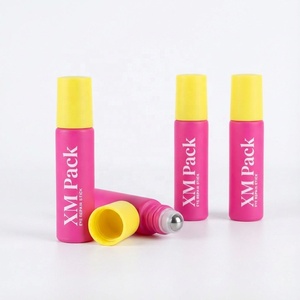 Premium Transparent Glass Cylinder <strong>Roller</strong> Bottle Cooling Essential Oil <strong>Perfume</strong> 10ml Silk Screen Printed Luxury Carton Bottle - Product Image 5