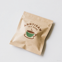 Sachets refermables en papier kraft brun compostables, biodégradables et recyclables, pour thé, impression numérique, pour aliments, nouilles, aliments pour animaux