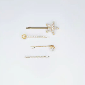 Pearl Hair Clips Alloy Metal Hairpins Korean Handmade Sweet <strong>Bobby</strong> <strong>Pins</strong> Women Hair Accessories Trendy Wholesale Gift - Product Image 1