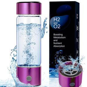 2025 portatile 460ml di vetro idrogeno bottiglia di acqua generatore 1000 <span class=keywords><strong>Ppb</strong></span> con inalatore USB ricaricabile per uso domestico all'aperto - Product Image 1