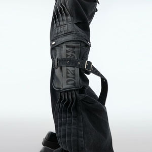 DiZNEW 2025 Mode Hommes Jeans Classique Casual Haute Qualité Denim Adoucissant <span class=keywords><strong>Crayon</strong></span> Pantalon Déchiré Décoration Poche Imprimée - Product Image 5