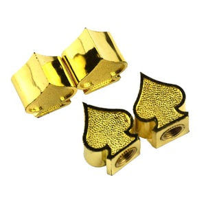 Bouchons de valve en forme de cœur dorés pour pneus tubeless, en cuivre, taille américaine, usage général - Product Image 1